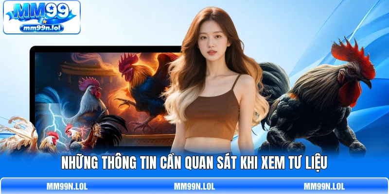 Những thông tin cần quan sát khi xem tư liệu